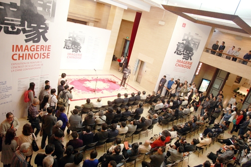 会长陈春玖带队参观“中国意象——当代中国水墨与雕塑艺术展”