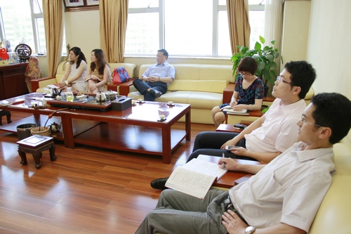 上海市福建商会秘书长黄仁辉一行到访总商会